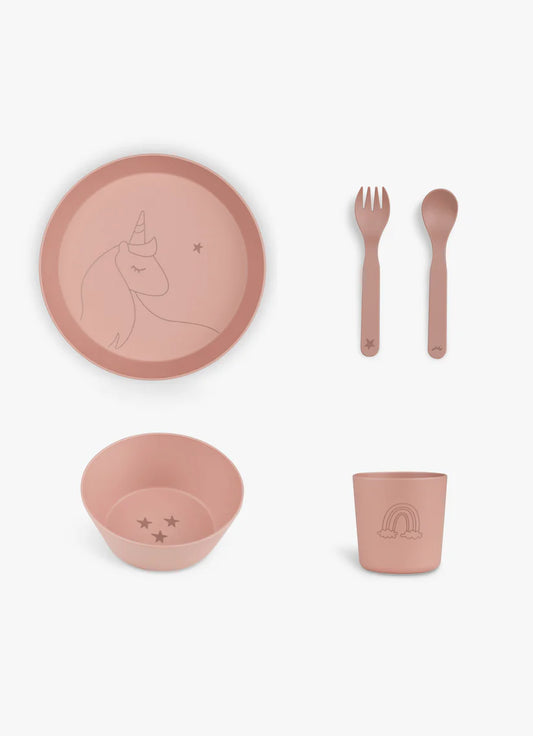 Bio-Based Tableware set - Unicorn Blush Pink Citron