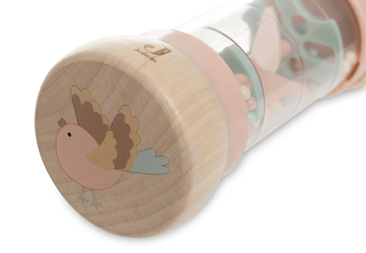 Wooden Rain Rattle - Lovely Birds