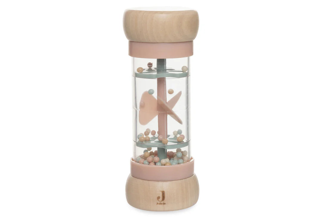 Wooden Rain Rattle - Lovely Birds