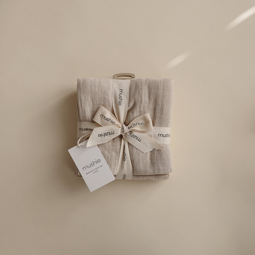 Muslin Cloth 3-Pack - Fog Mushie