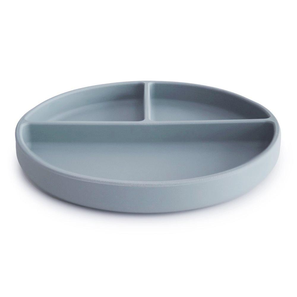 Silicone Suction Plate Powder Blue Mushie