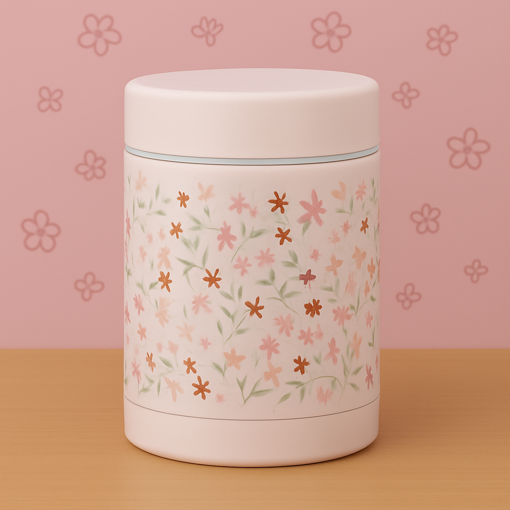 Food Thermos Garden Flowers