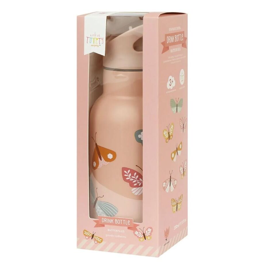 Stainless Steel Drink Bottle Butterflies