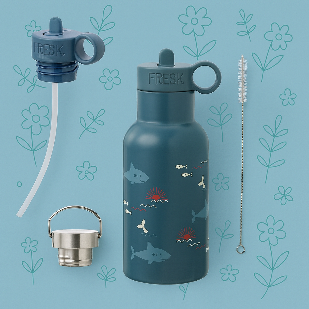 Thermos With Double Cap Shark
