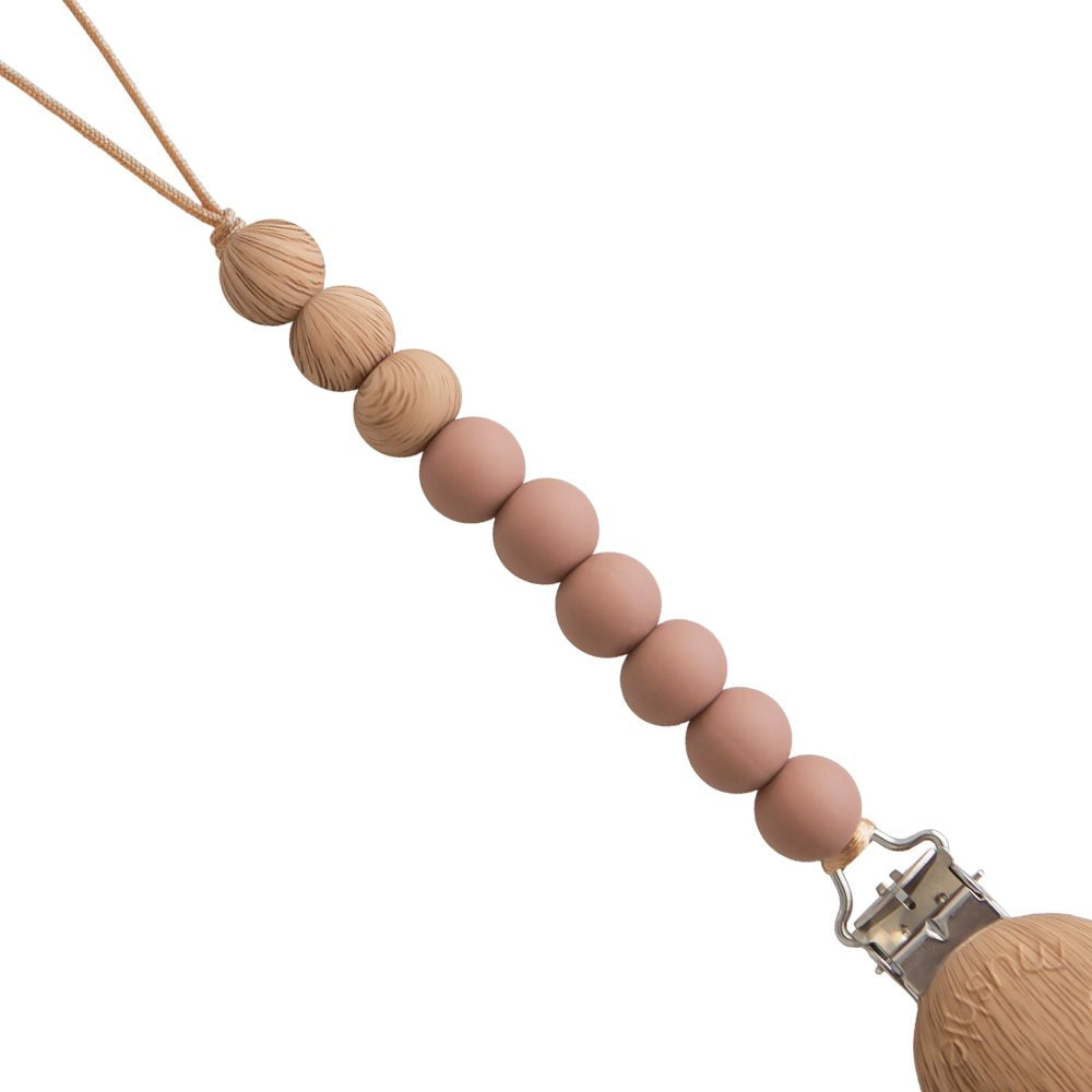 Pacifier Clips - Eva Cloudy Mauve Mushie