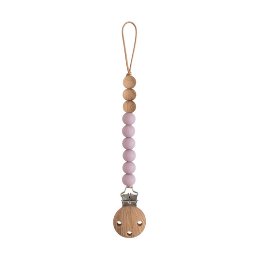 Pacifier Clips Eva Mauve Mushie