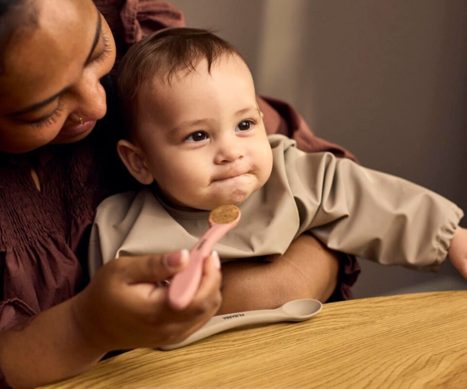 Filibabba Silicone Feeding Spoons 3 Pack – Rose Mix