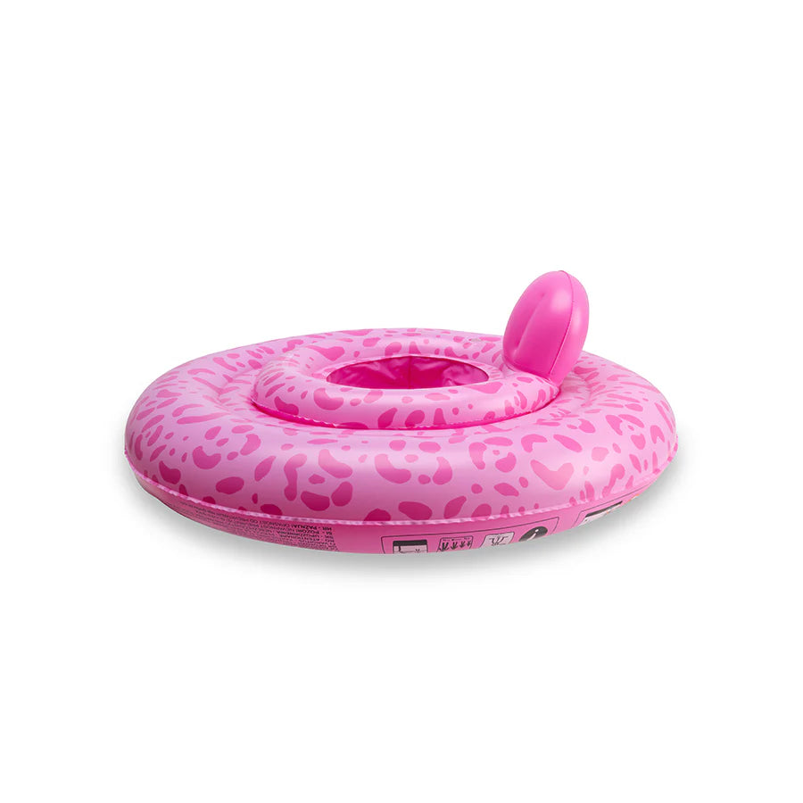 Baby Seat Float - Pink Leopard