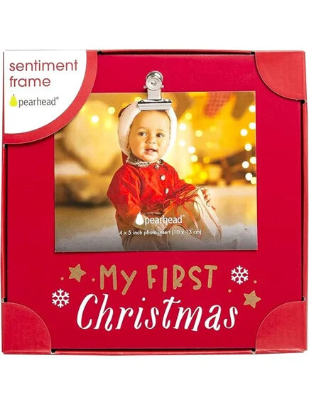 My First Christmas Sentiment Frame