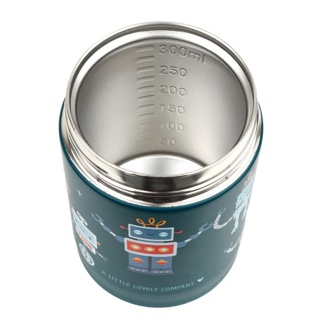 Stainless Steel Food Jar - Robots
