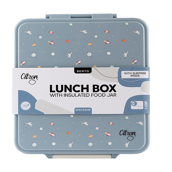 My Grand Lunchbox Includes Lunchbox & Thermal 250ml Jar - Space