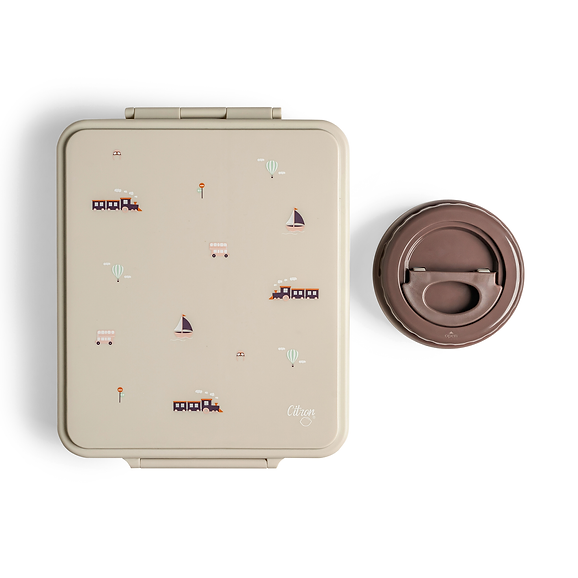 My Grand Lunchbox Includes Lunchbox & Thermal 250ml Jar - Vehicles