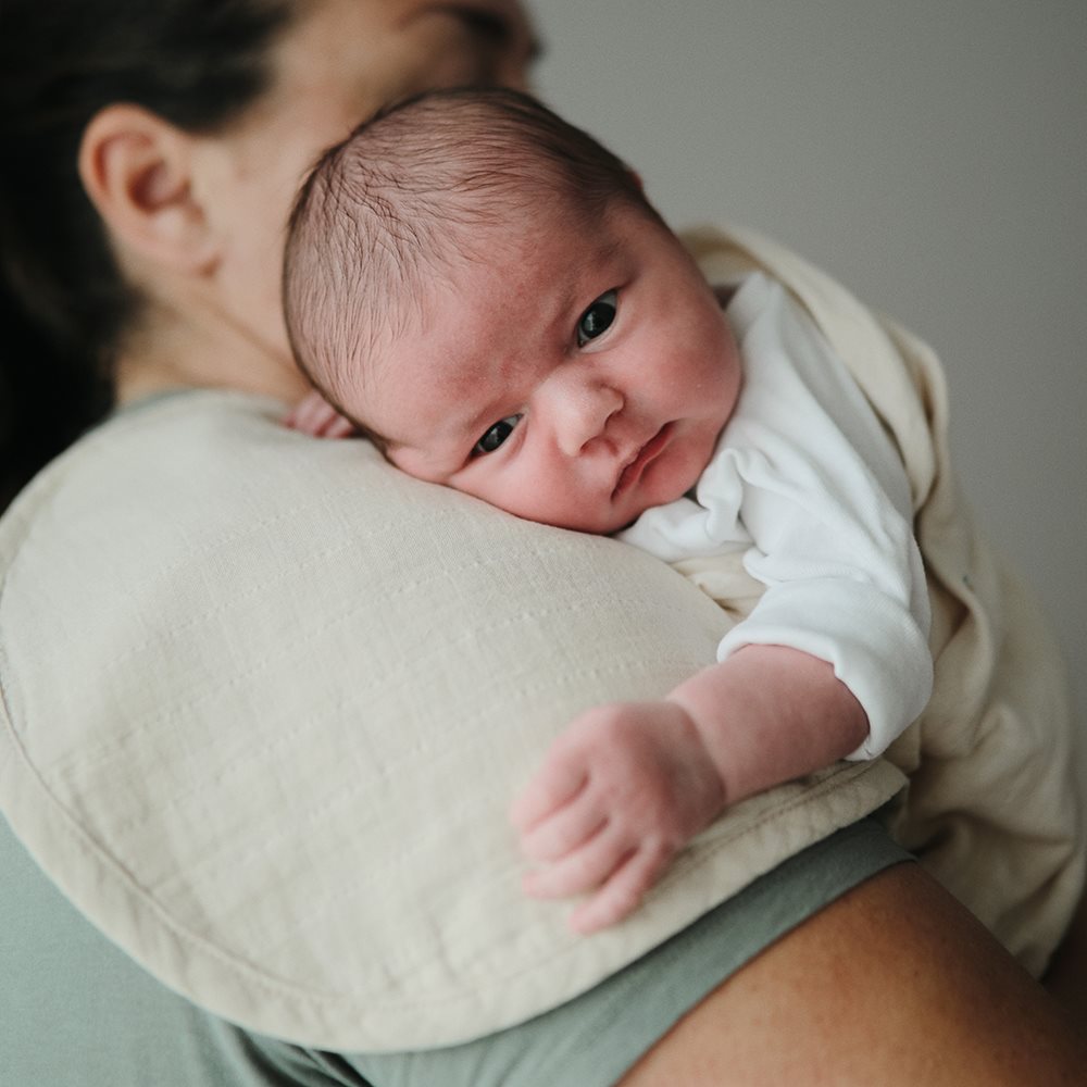 Burp Cloth - Natural/Fog Mushie