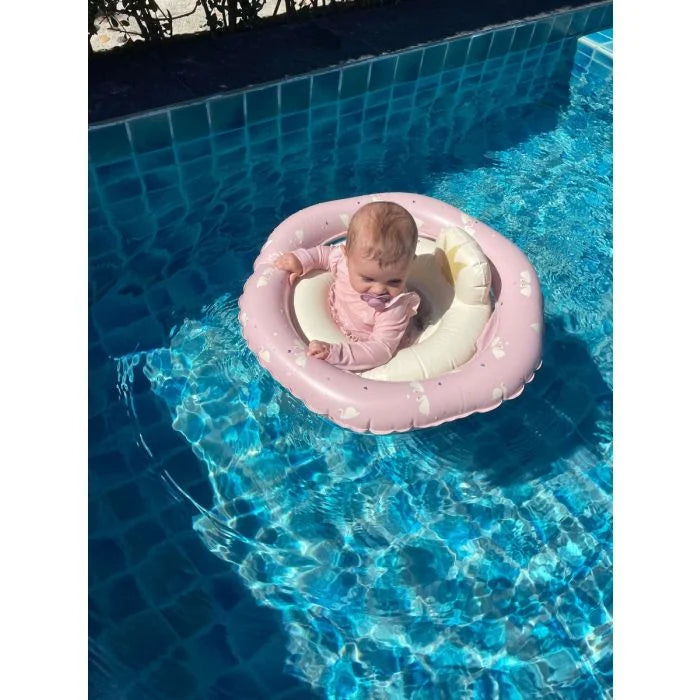 Baby Swim Ring with Backrest - Swan Princess