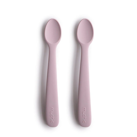 Silicone Feeding Spoons Soft Lilac Mushie