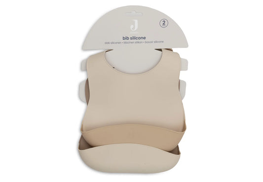 Bib Silicone - Natural Shades - 2 Pack