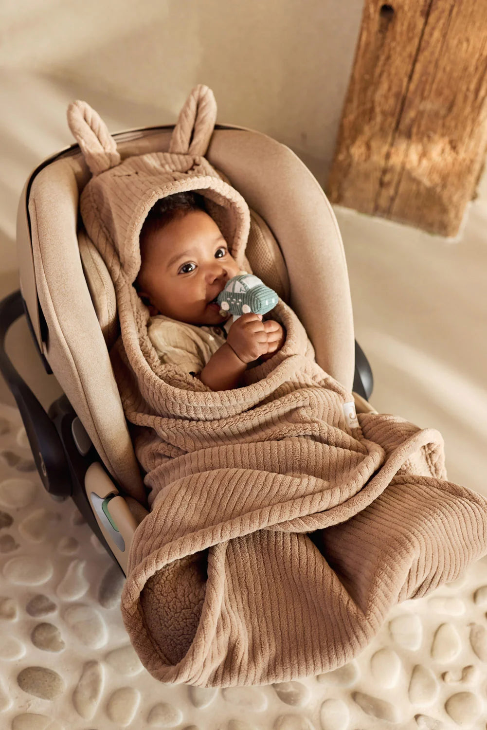 Wrap Blanket Bunny Cloudy Rib