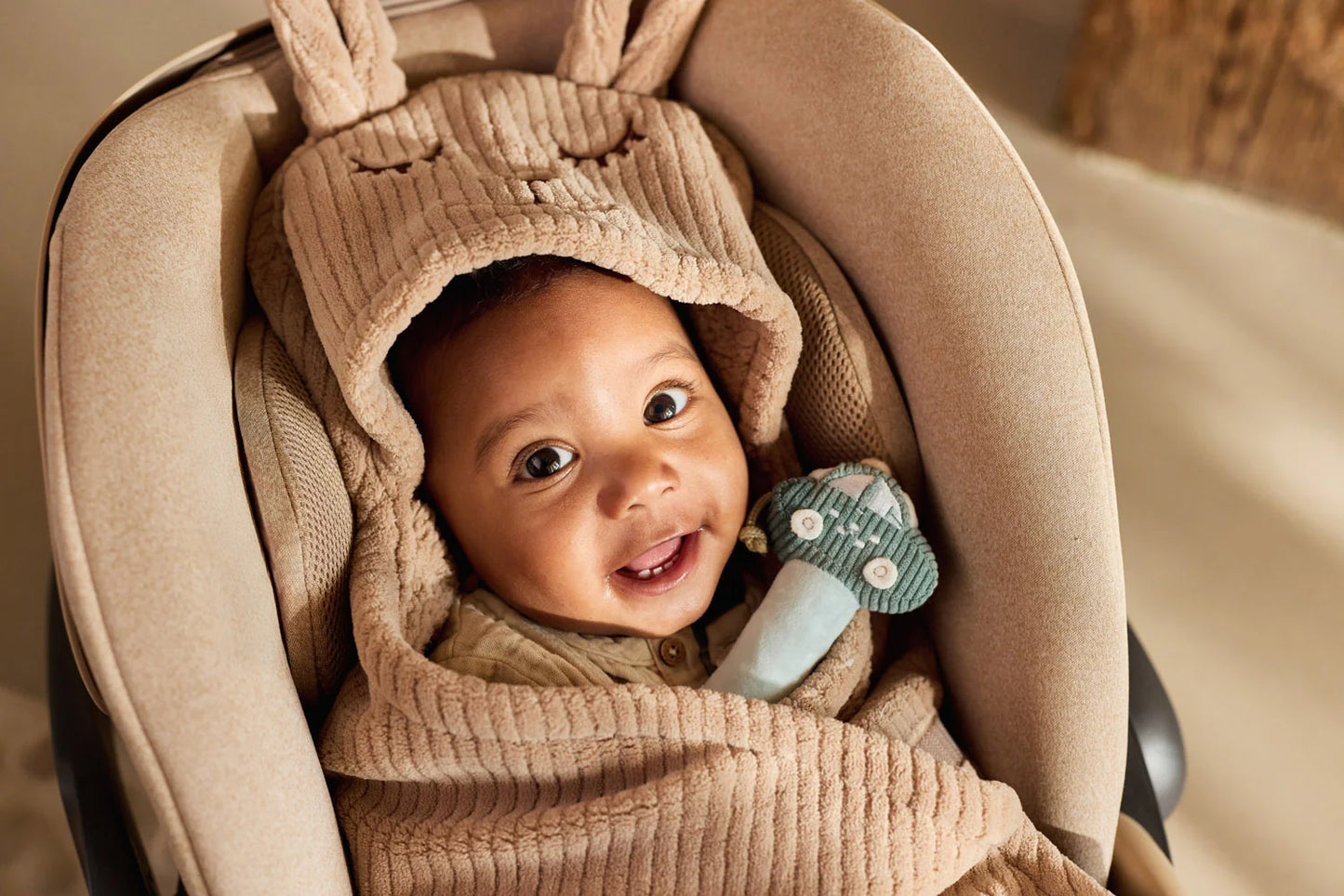 Wrap Blanket Bunny Cloudy Rib