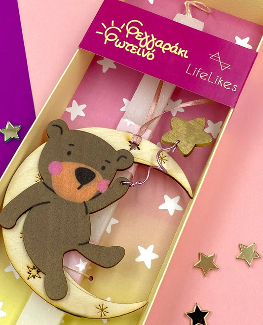 Easter Candle Moon Bright Girl