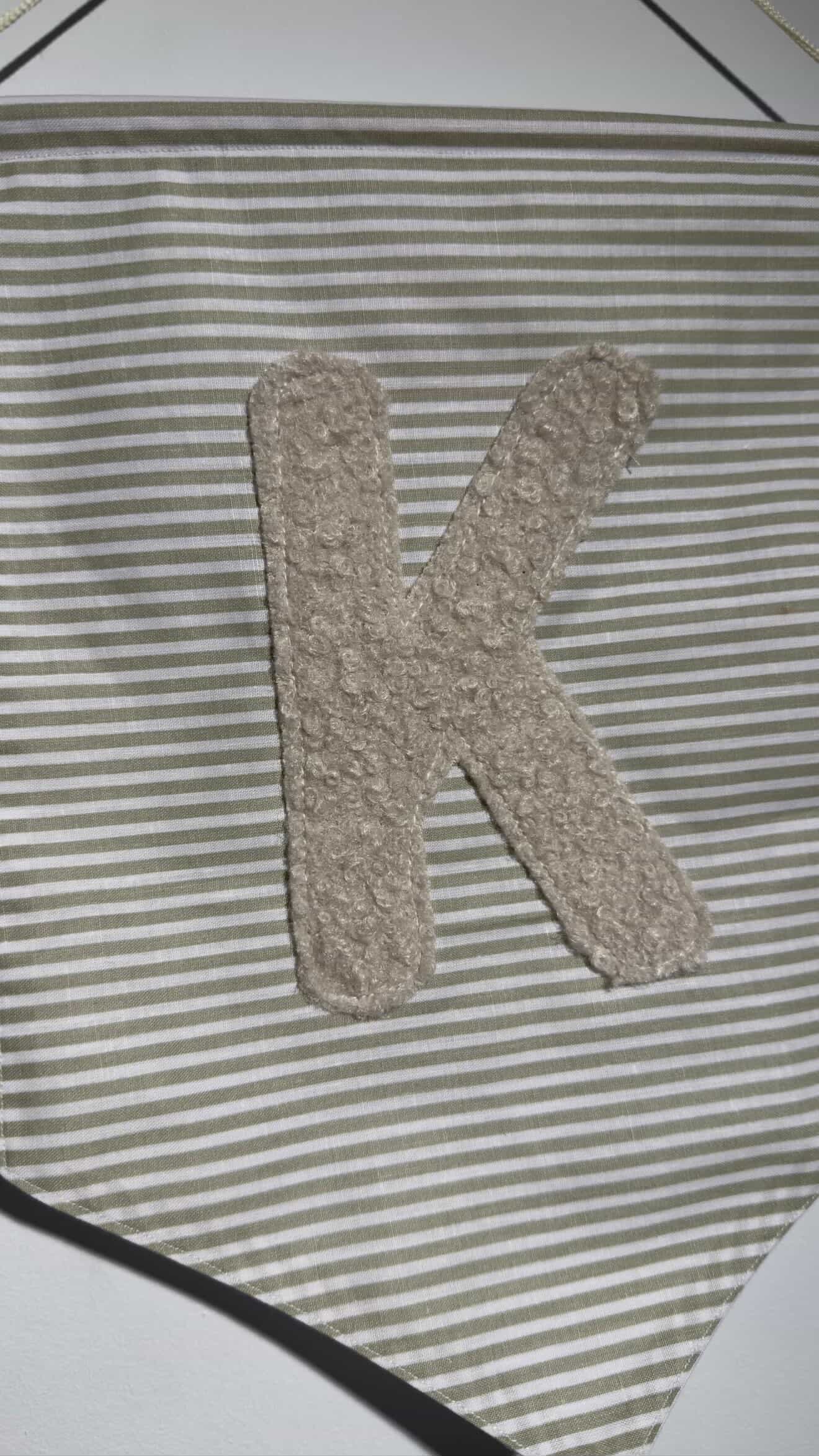 Flag with Initial Κ