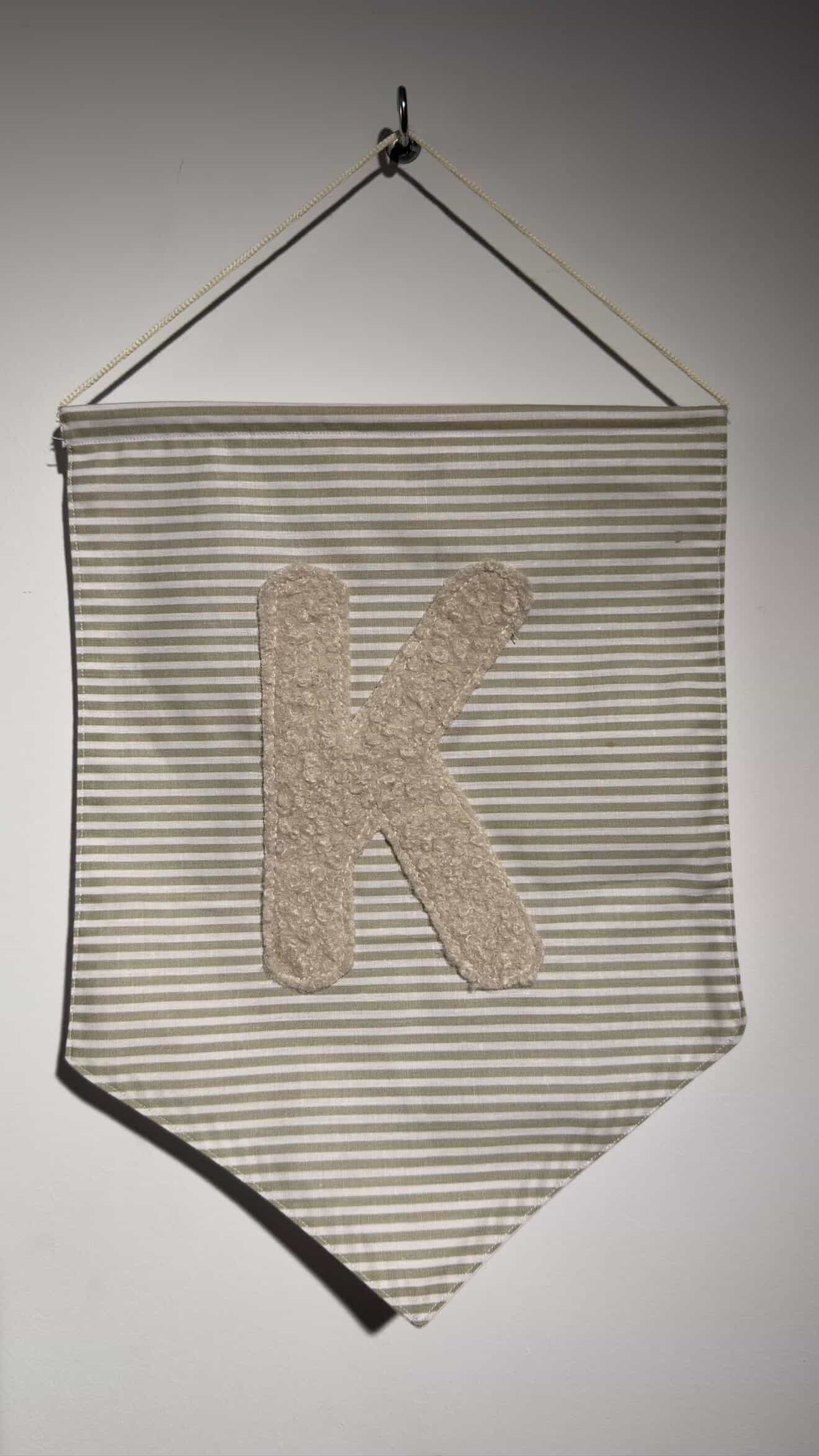 Flag with Initial Κ