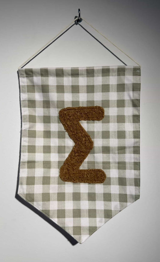 Flag with Initial Σ