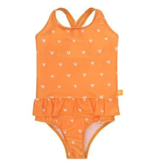 One-piece swimsuit - Orange Hearts