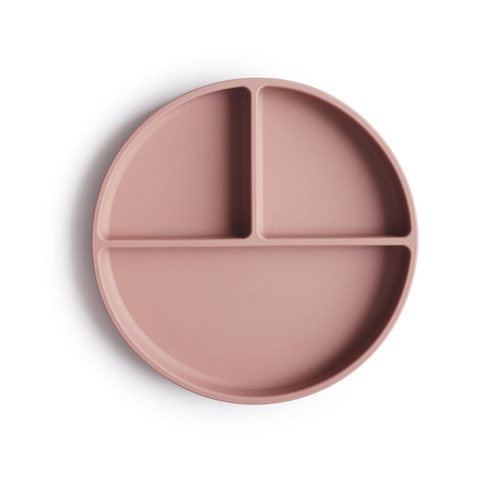 Silicone Plate Blush Mushie