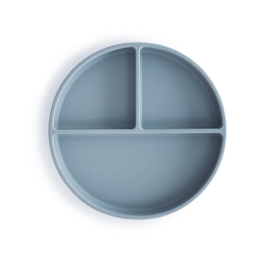 Silicone Suction Plate Powder Blue Mushie