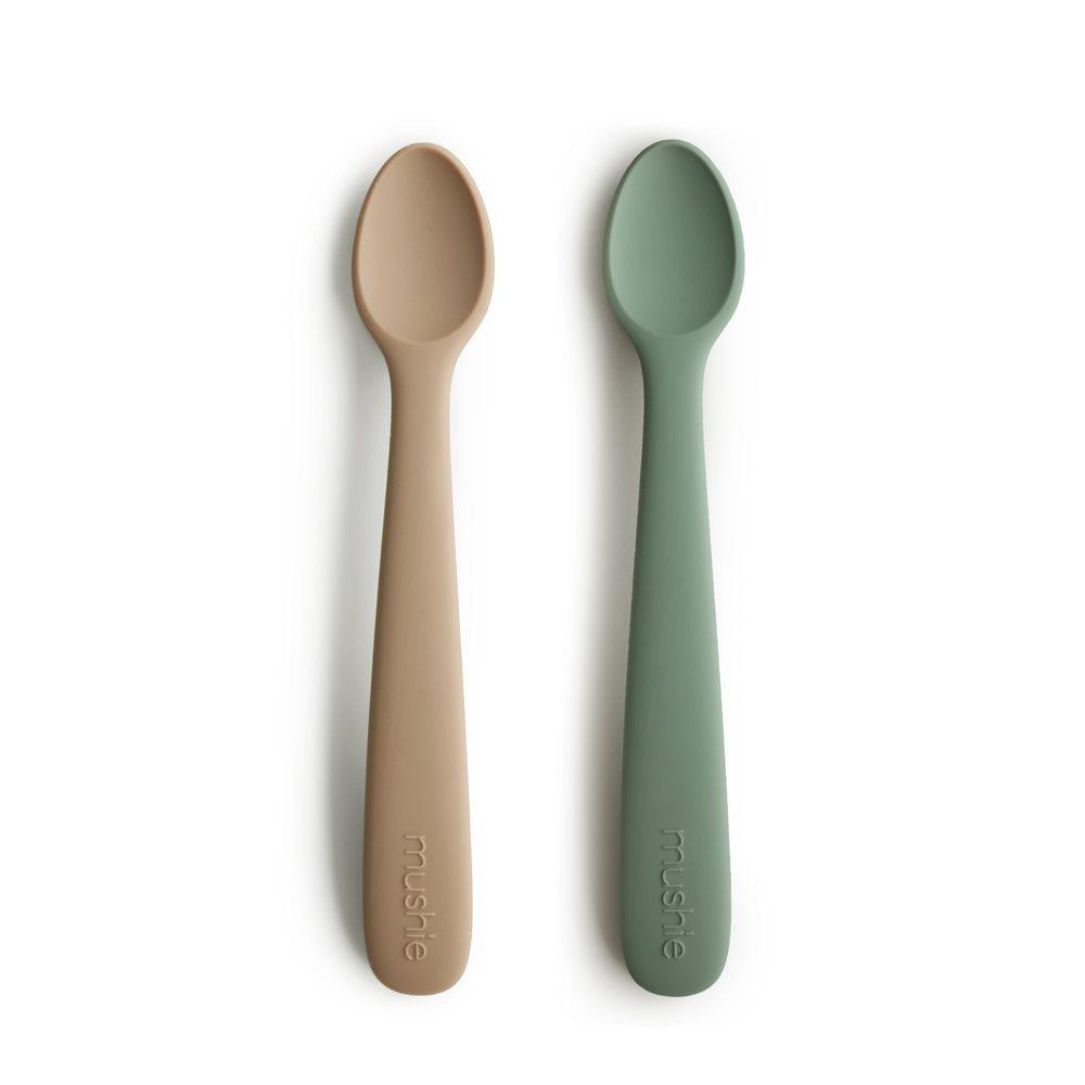 Silicone Feeding Spoons Dried Thyme/Natural Mushie