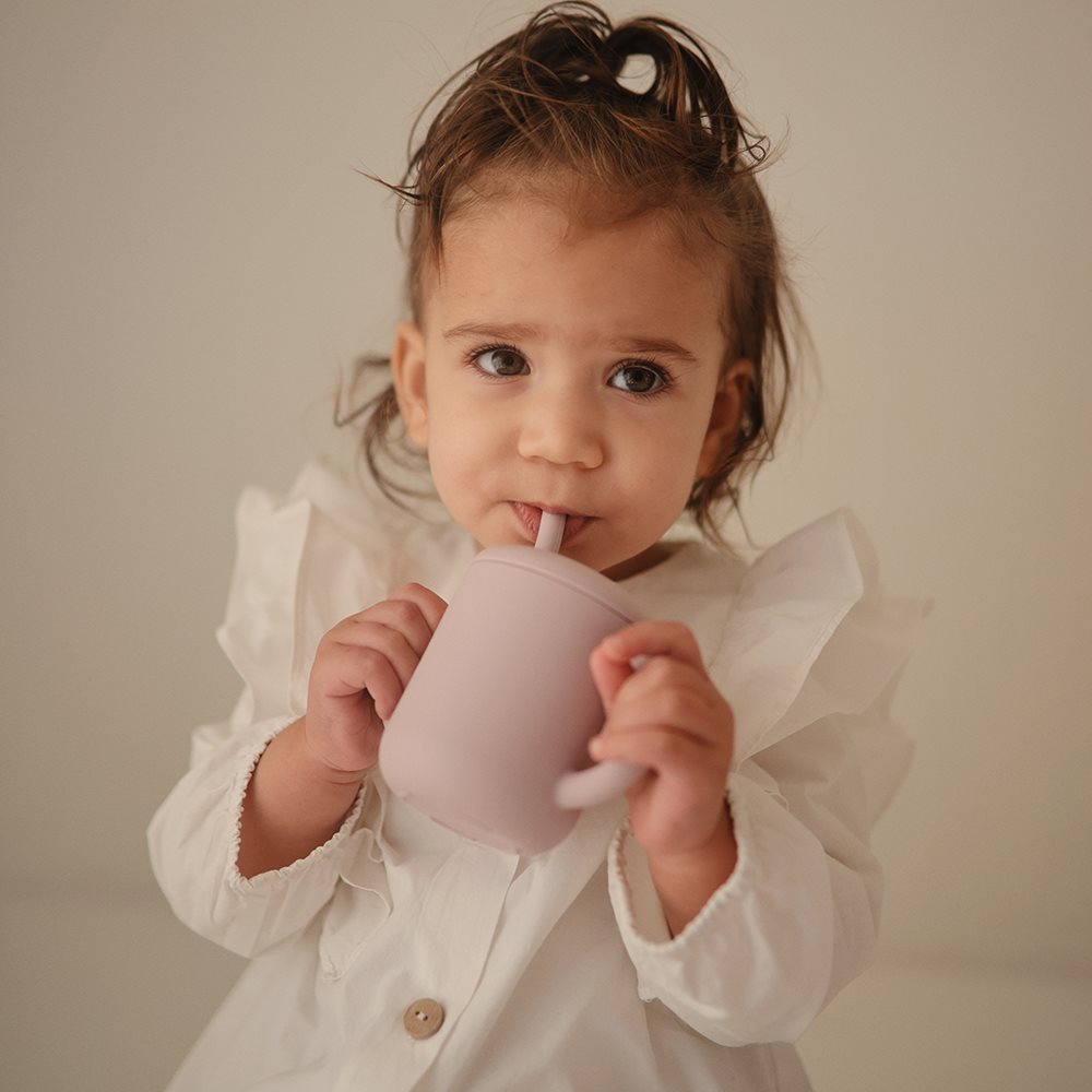 Silicone Training Cup + Strar Soft Lilac Mushie
