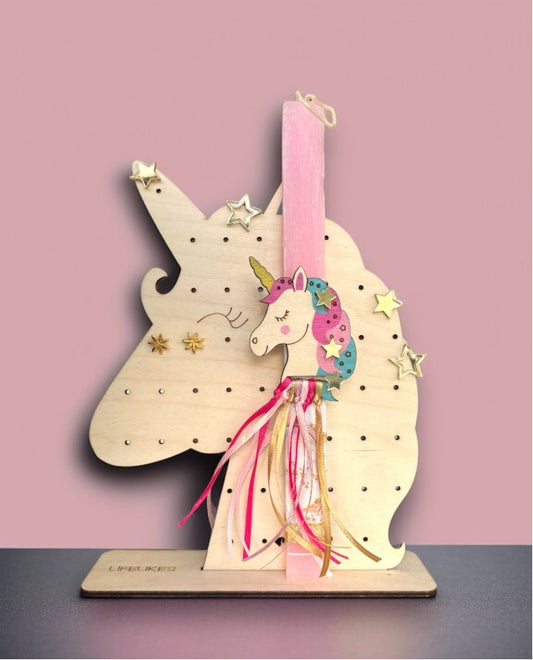 Easter Candle Unicorn Earring Stand