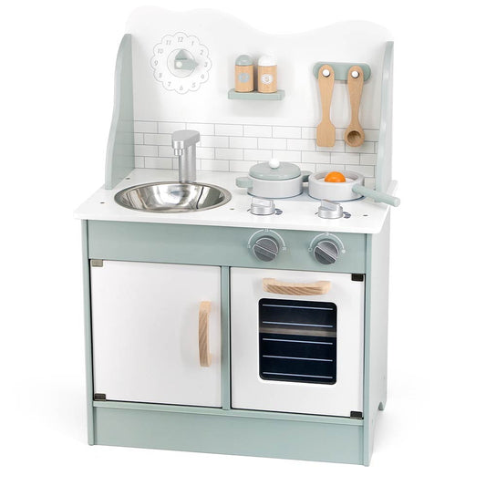 Green Kitchen with Accessories