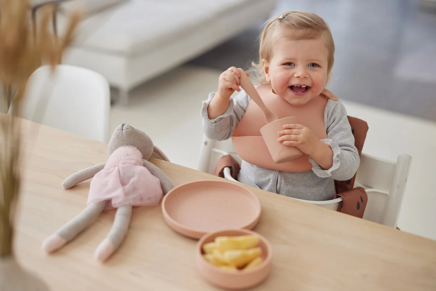 Kids Dinnerset 4-pieces  Pale Pink