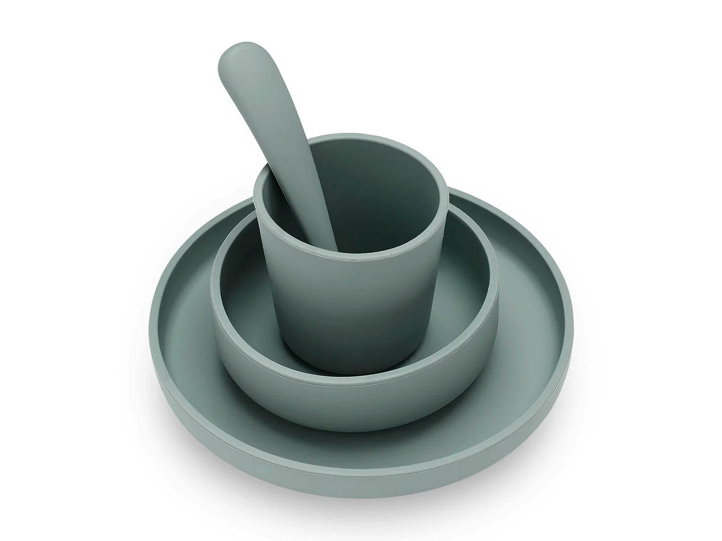 Kids Dinnerset 4-pieces Ash Green