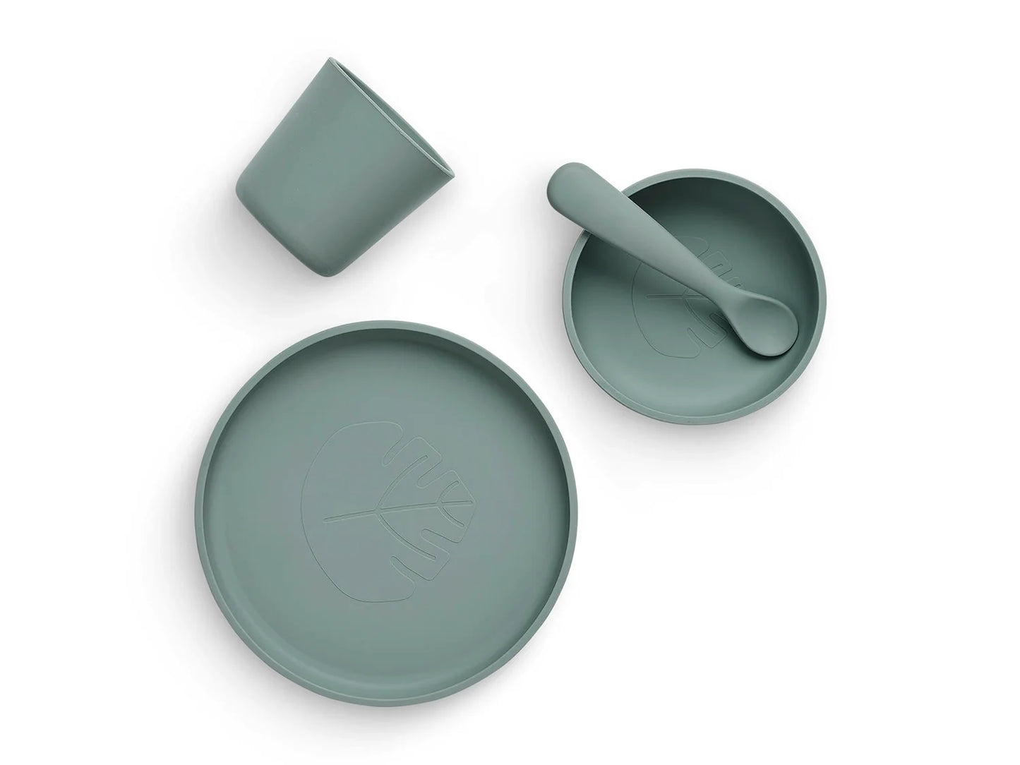 Kids Dinnerset 4-pieces Ash Green