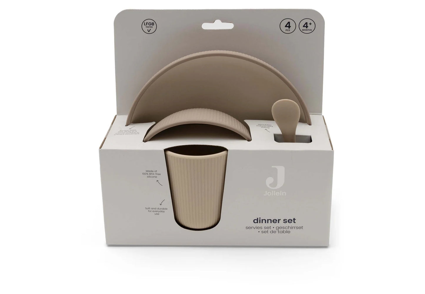 Kids Dinnerset 4-pieces Natural