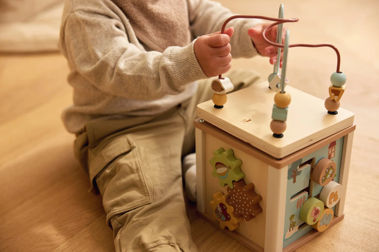 Wooden Activity Cube - Jollies