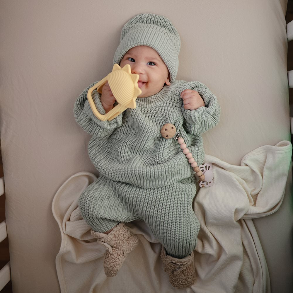 No-Drop Sun Sensory Teether - Sunshine Mushie