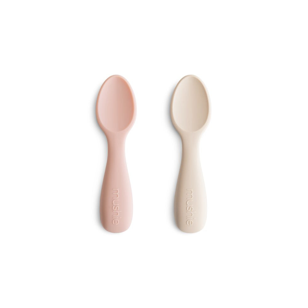 Toddler Starter Spoons - Silicone 2-pack Mushie