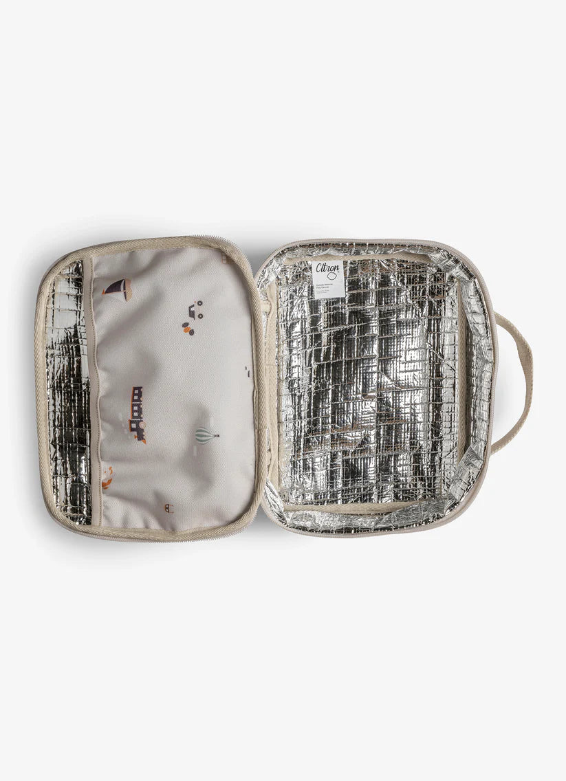 Insulated Square Lunch bag - Vehicles