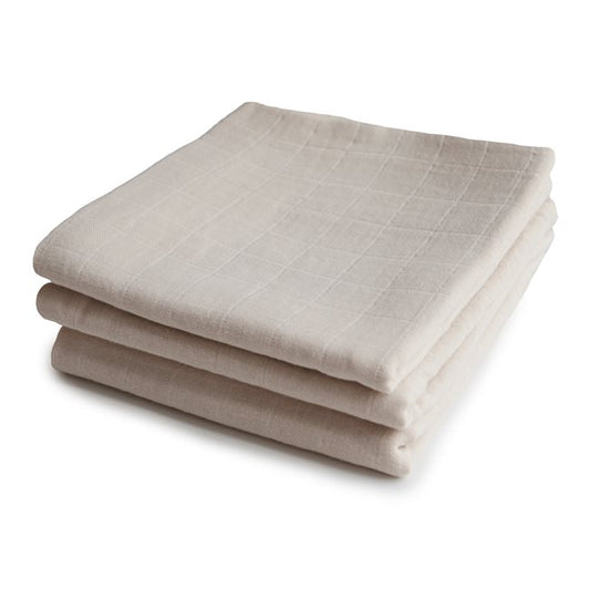 Muslin Cloth 3-Pack - Fog Mushie