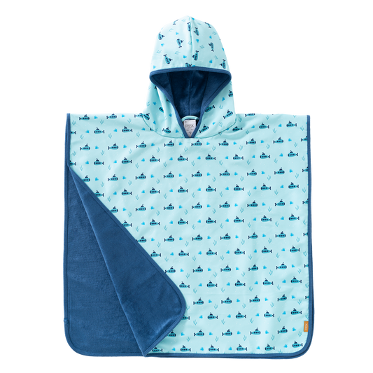 Children's Poncho with UV50 Protection Submarine