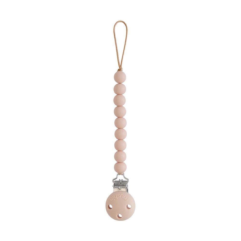 Pacifier Clip Hera Blush Mushie