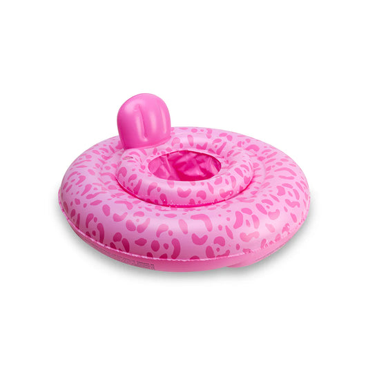 Baby Seat Float - Pink Leopard
