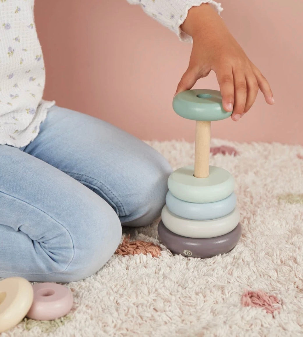Pastel Wooden Stacking Tower