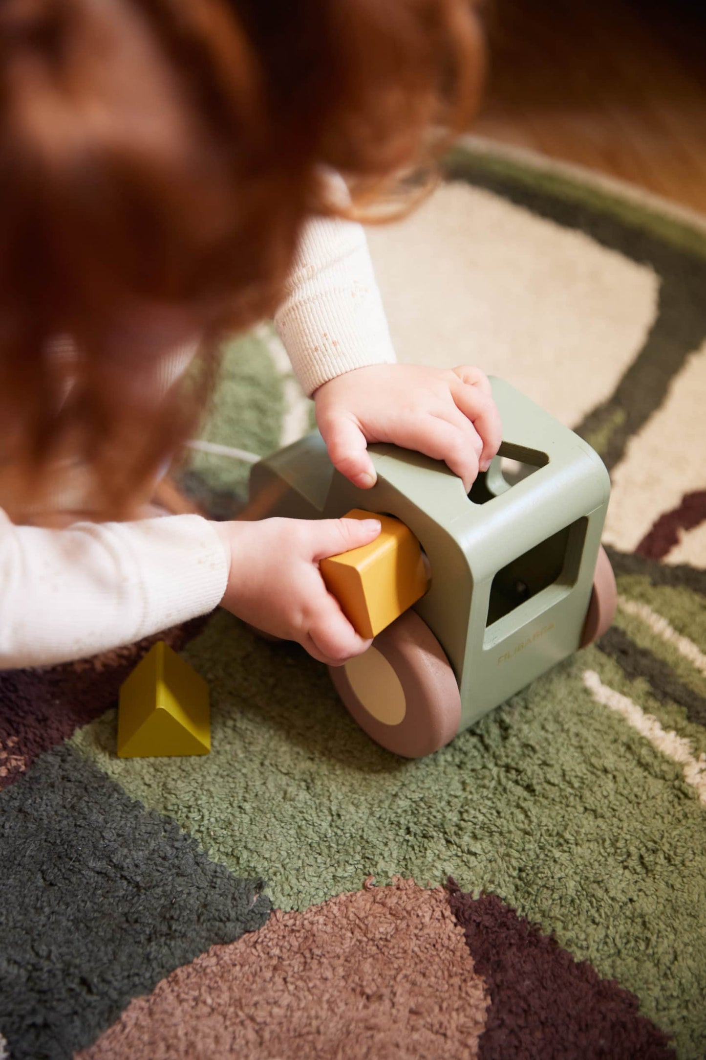 Pull Along Tractor with Shape Sorter