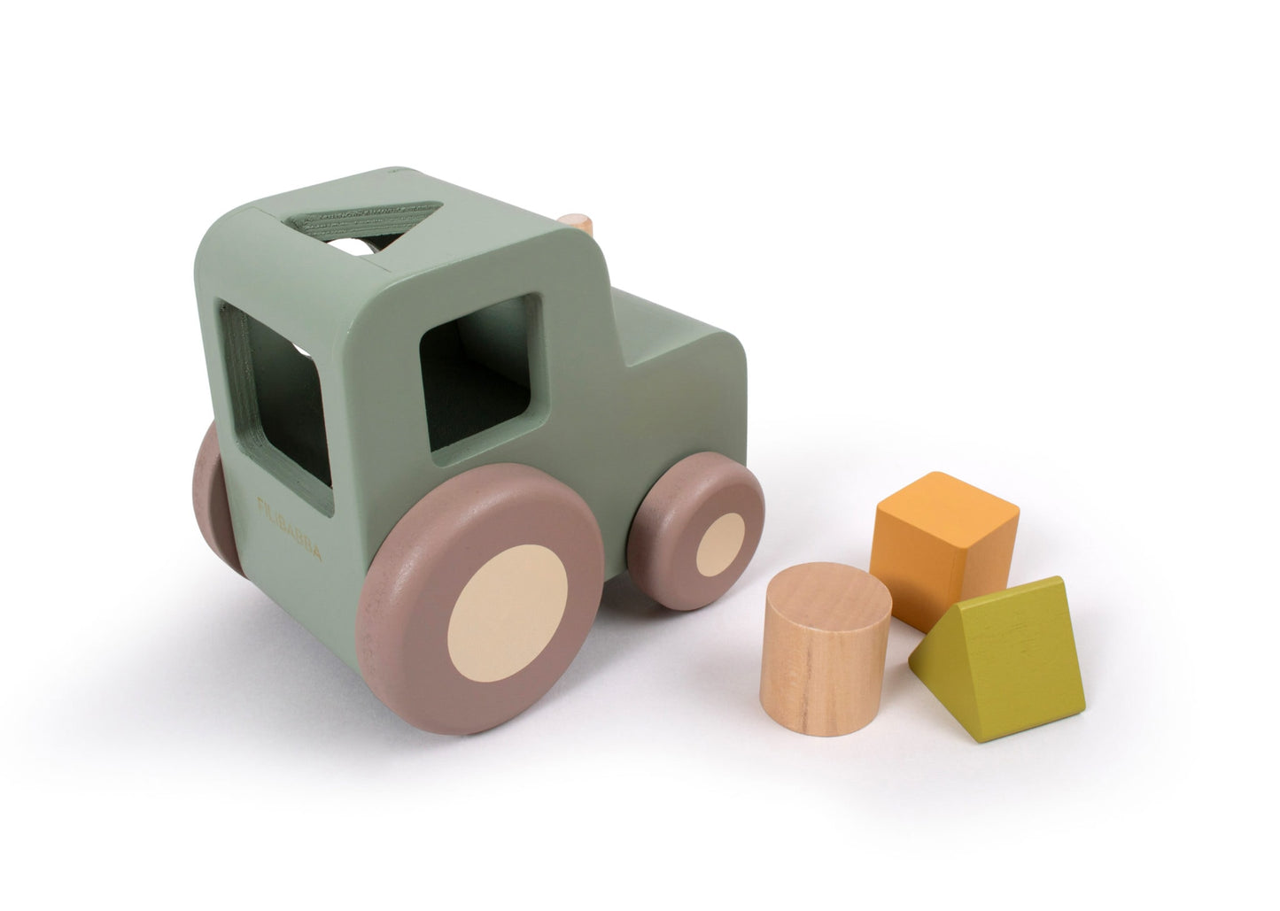 Pull Along Tractor with Shape Sorter