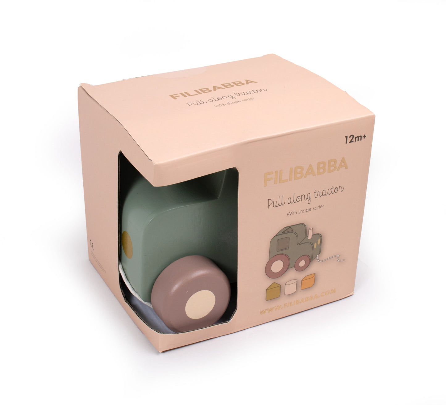 Pull Along Tractor with Shape Sorter