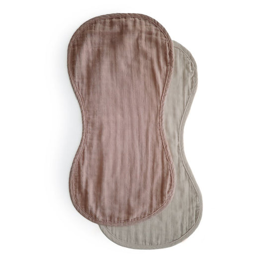 Burp Cloth - Natural/Fog Mushie